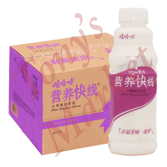 Wahaha Nutri-Express Fruit Yogurt Drink (Coconut Flavour)  哇哈哈 营养快线 椰子味 (500ml x 15 Bottles)