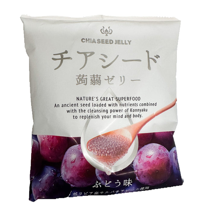 Wakasho-Chia Seed Jelly Grape Flavor 165g