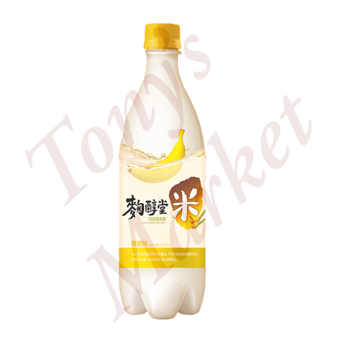 Kook Soon Dang-Smooth Sparkling Rice Wine【Banana Flavor】750mL