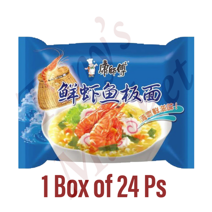 康师傅 Seafoods Noodle Whole Box【鲜虾鱼板面】