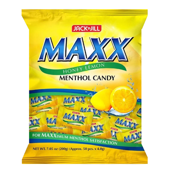 Maxx Fruity Menthol Candy Honey Lemon Flavour 200g