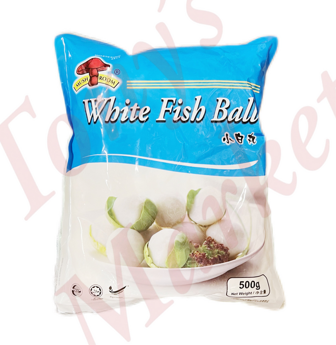 MUSHROOM Brand - White Fish Ball (小白丸) 500gs