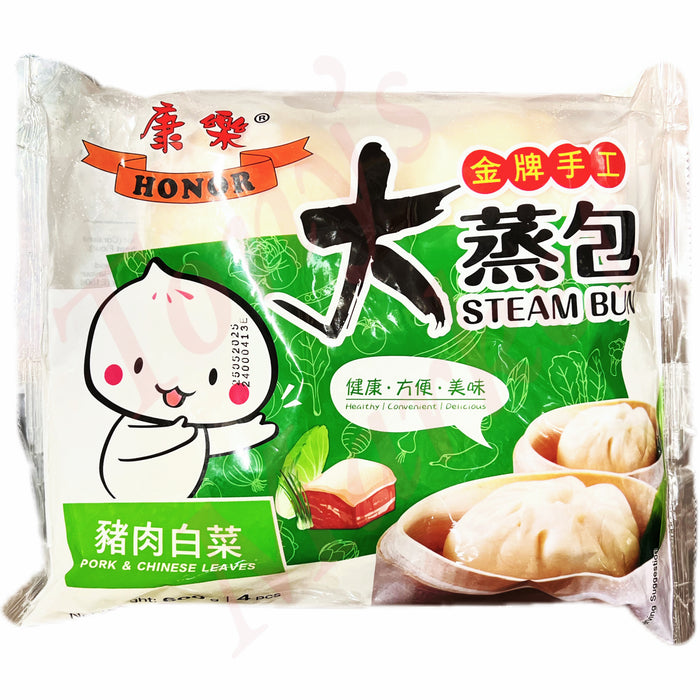 HONOR - Steamed Bun Pork & Chinese Leaves (4 Pcs) 康樂 大蒸包 猪肉白菜 600g