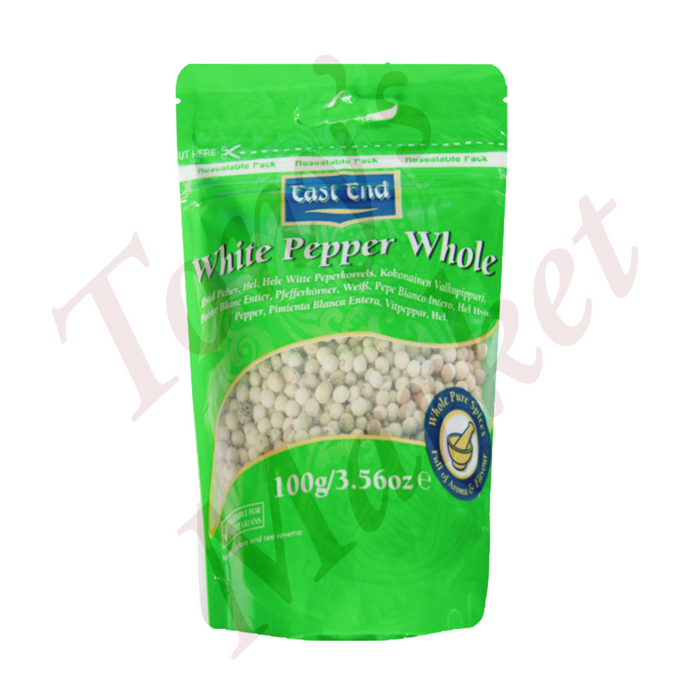 East End-White Pepper Whole 100g