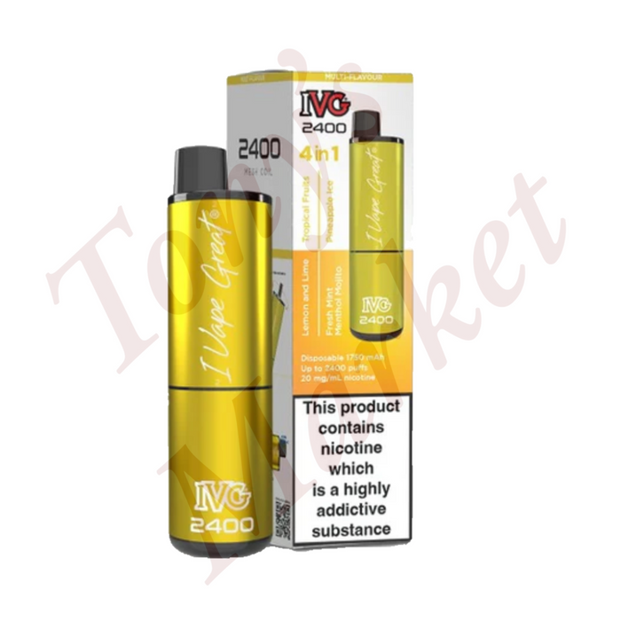 IVG 2400 4 In 1 Multi Flavour Yellow Edition