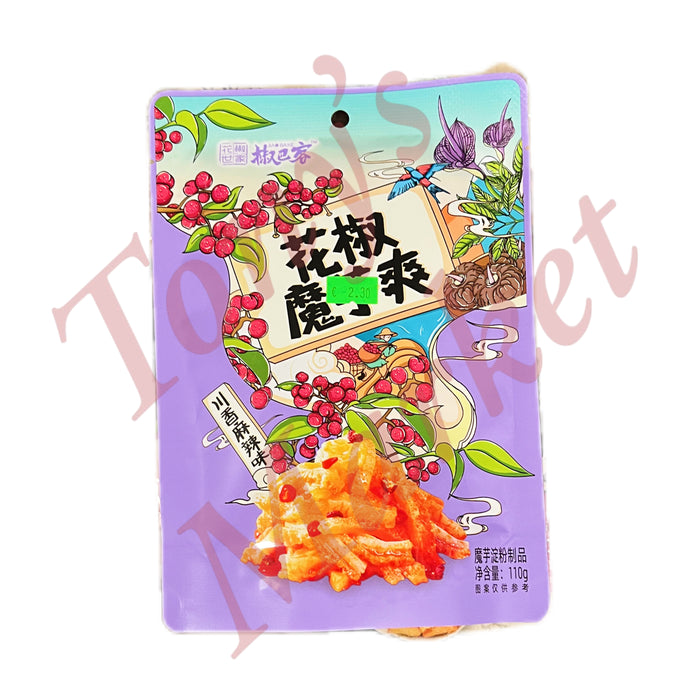 JBK Konjac Strips Prickly Ash Flavor 椒巴客 花椒魔芋爽 100g