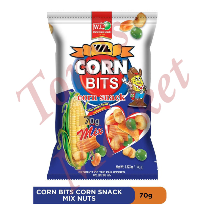 W.L. Corn Bits Corn Snack - Mix Nuts 70g