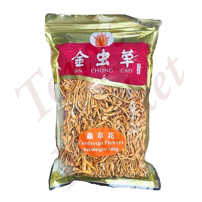 Jin Chong Cao Cordyceps Flowers 100g 虫菜花