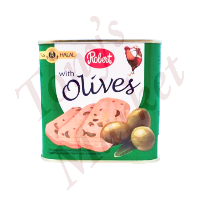 Robert Chicken Luncheon Meat With Green Olives【Halal】340g