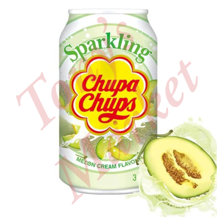 Chupa Chups Sparkling Melon Cream Flavour 345ml