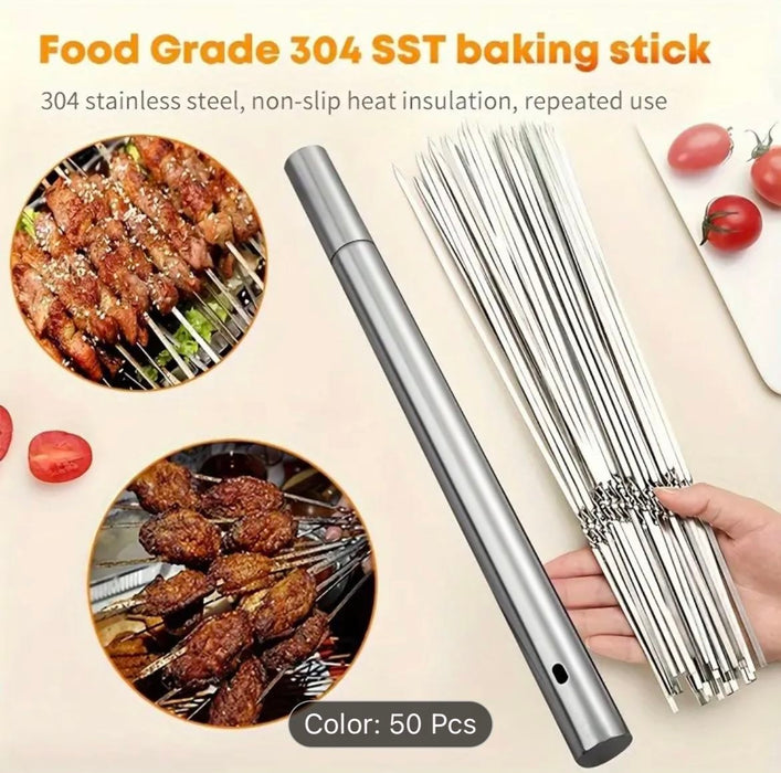 Stainless Steel Skewers 50 Pcs