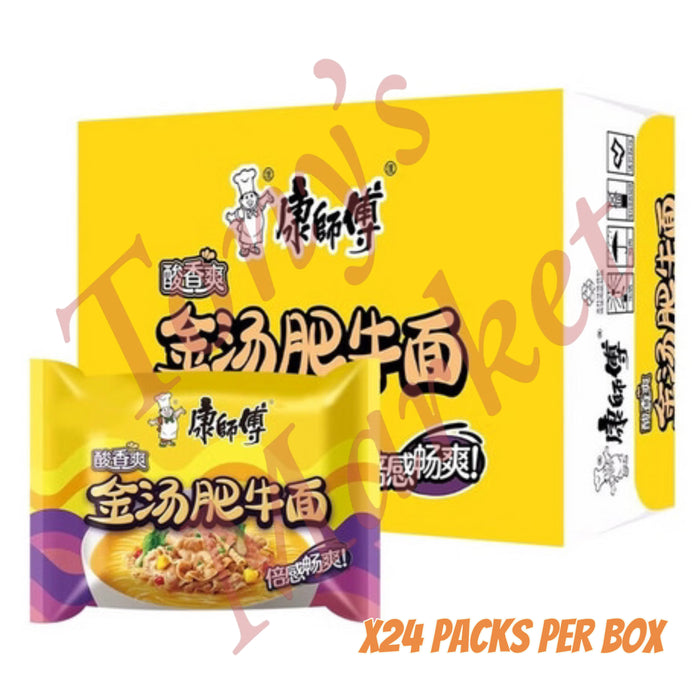 康师傅 金汤肥牛面 整箱 KSF Golden Stock Beef Noodles Whole Box (105gX24Packs)