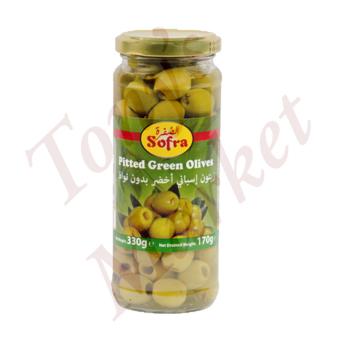 Sofra-Pitted Green Olives 330g