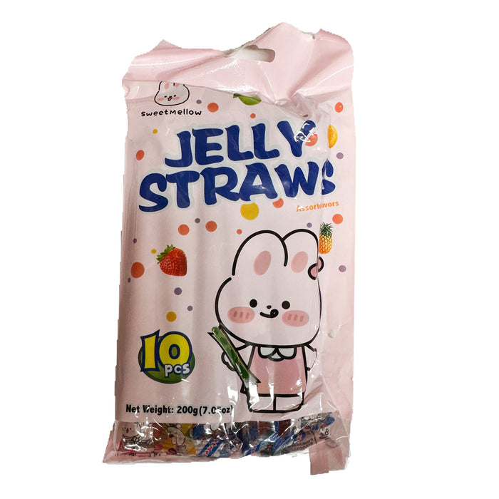 Sweetmellow Jelly Straws Assorteavors 200g