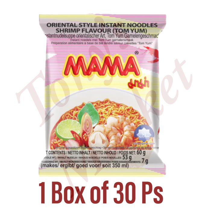 MAMA Shrimp Tom Yum Flavour Noodles Whole Box【鲜虾东阴功面】