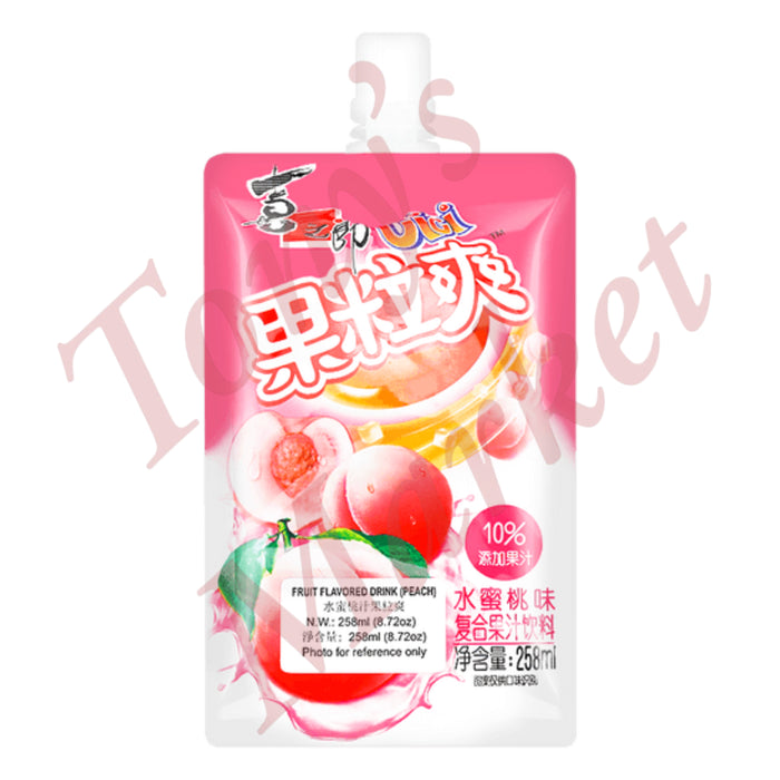 CICI - Fruit Flavoured Jelly Drink Peach Flavour 258ml 喜之郎 果粒爽 水蜜桃味