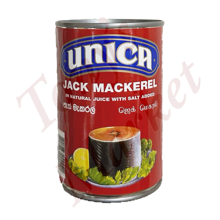 Unica Jack Mackerel In Natural Juice With Salt Added 425g