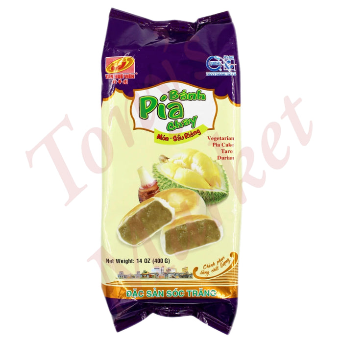 Tan Hue Vien - Durian & Taro Vegetarian Pia Cake 400g (Frozen)