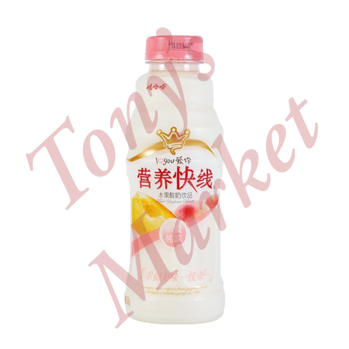 Wahaha Nutri-Express Fruit Yogurt Drink (Peach Flavour)  哇哈哈 营养快线 水蜜桃味 500ml