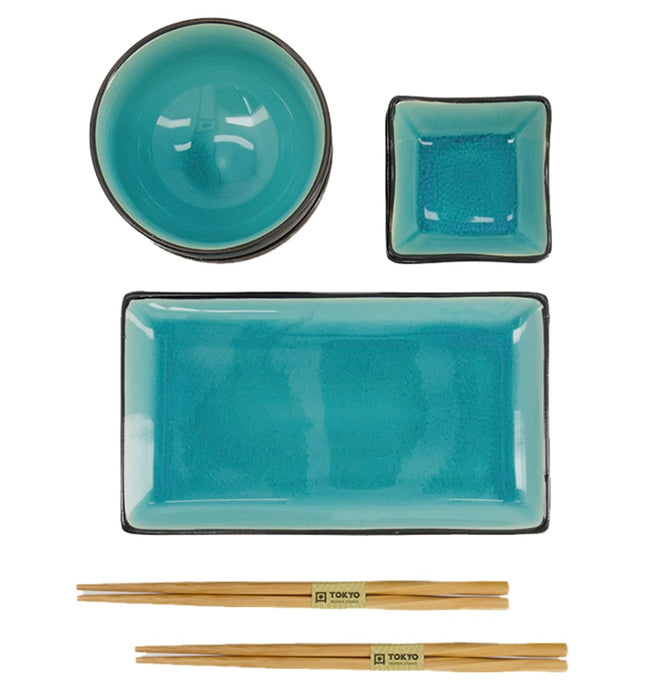 Glassy Turquoise, Blue Giftset 8pcs - B98154