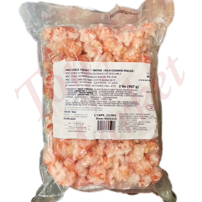 MSC - CHILE SQUAT LOBSTER TAILS COOKED PEELED 907g