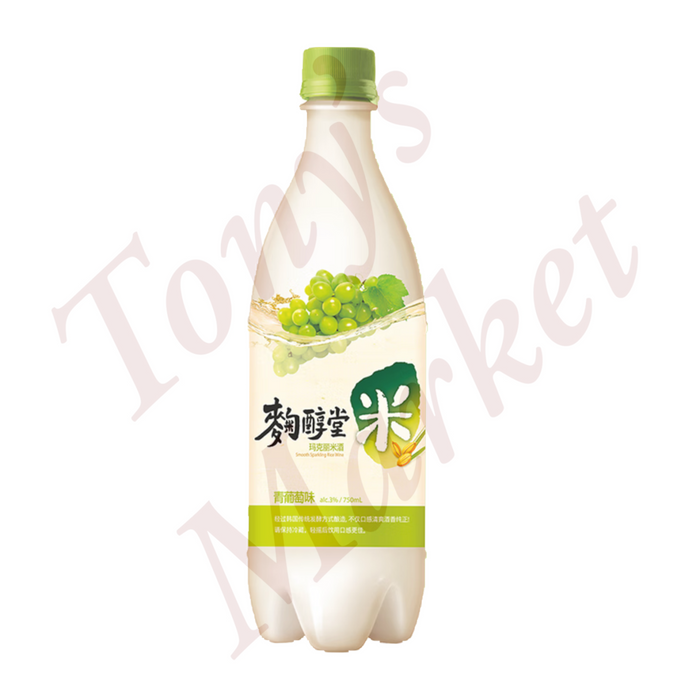 Kook Soon Dang-Smooth Sparkling Rice Wine【White Grape Flavor】750mL