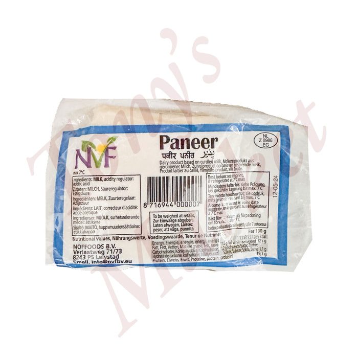 NVF-Paneer ．Weighing by Actual Weight* 100g/€1.30【按实体重量计】