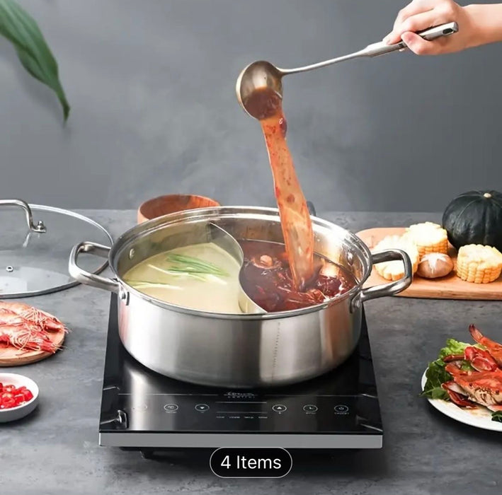 Cooking Pot Extra Thick Stainless Steel Household Large Capacity Pot For Home Party