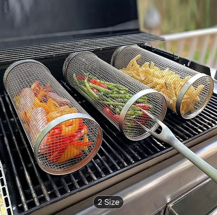 Barbecue Rolling Grilling Basket