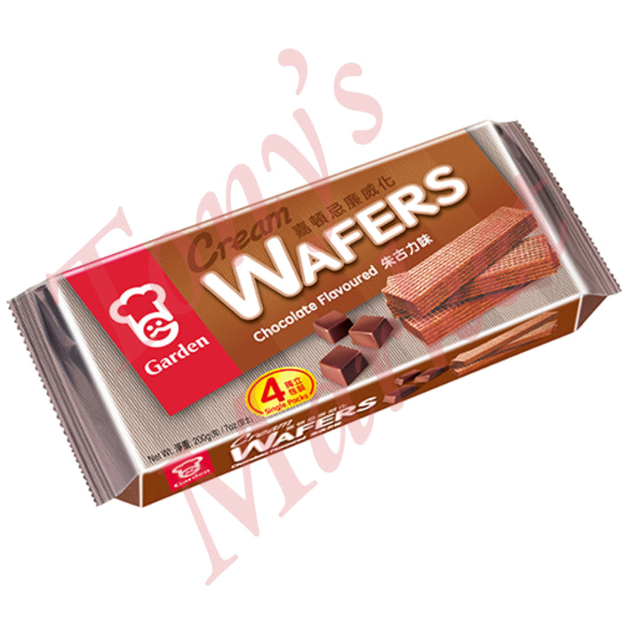 Garden - Cream Wafers Chocolate Flavour (4 Single Packs) 200g