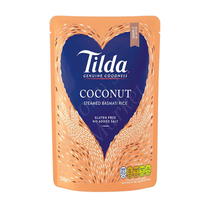 Tilda - Coconut Steamed Basmati Rice (Gluten Free) 250g