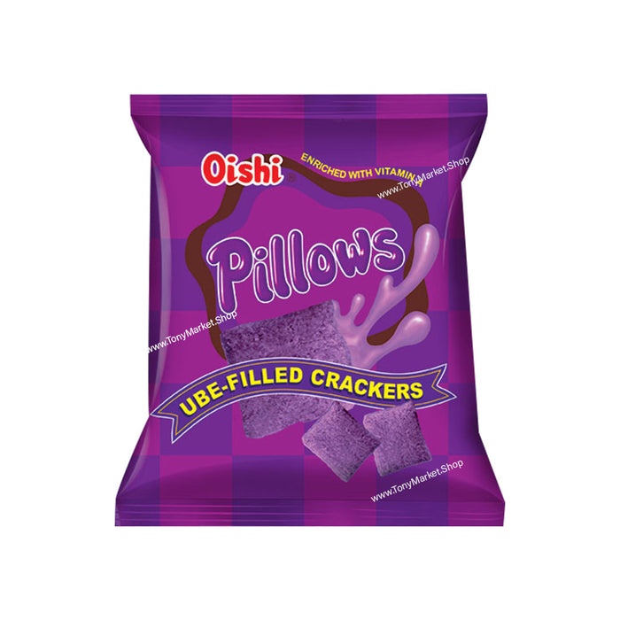 Oishi Pillows Ube - Filled Crackers 38g