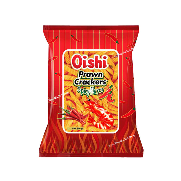 Oishi Prawn Crackers Spicy Flavour 60g