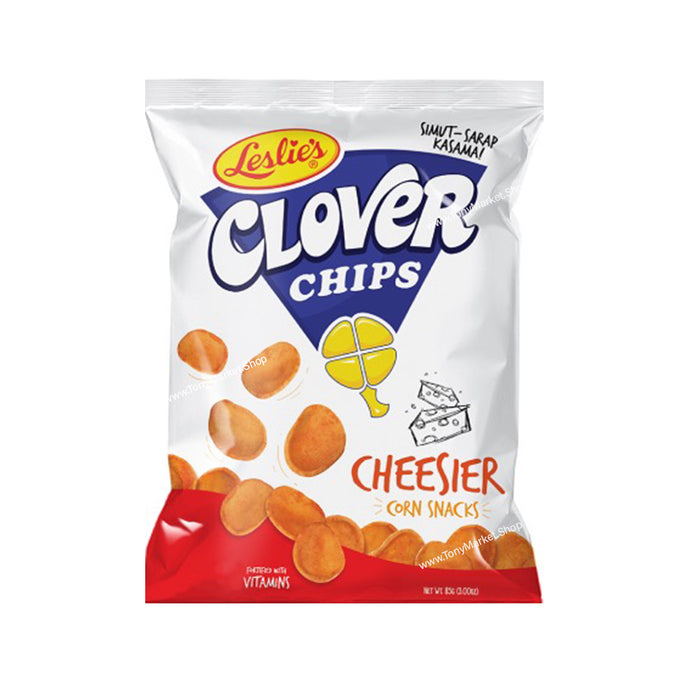 LESLIE’s Clover Chips Cheesier Corn Snacks 85g