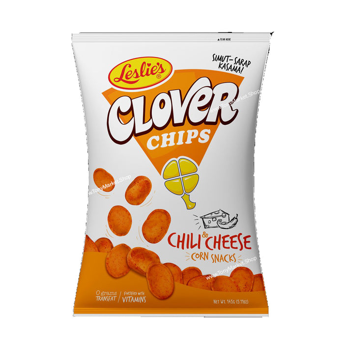 LESLIE’s Clover Chips Chili & Cheese Corn Snacks 145g