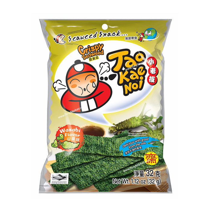 TAO KAE NOI Crispy Seaweed - Wasabi Flavor 32g