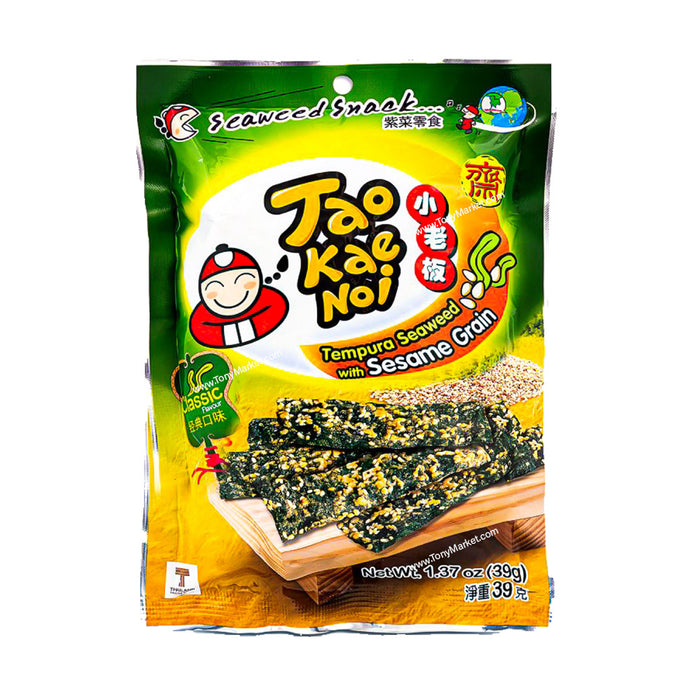 TAO KAE NOI Tempura Seaweed With Sesame Grain - Classic Flavour 39g