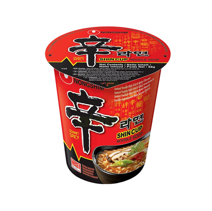 NONGSHIM Shin Cup Noodles Soup - Gourmet Spicy 68g