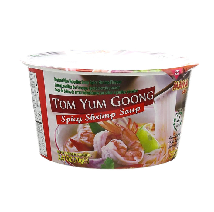 MAMA Instant Rice Noodle Soup Spicy Shrimp Flavour 70g