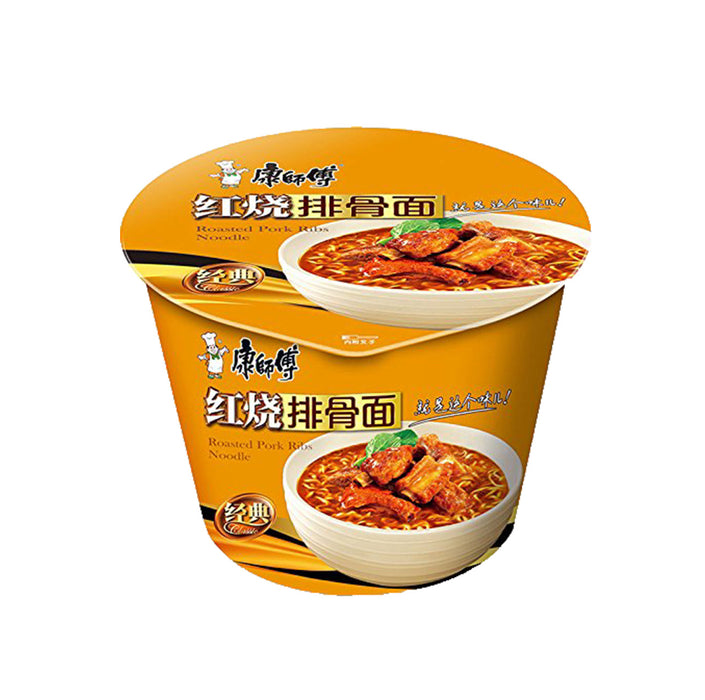 康师傅 红烧排骨面 KSF Braised Pork Ribs Soup Flavour Instant Bowl Noodle 108g