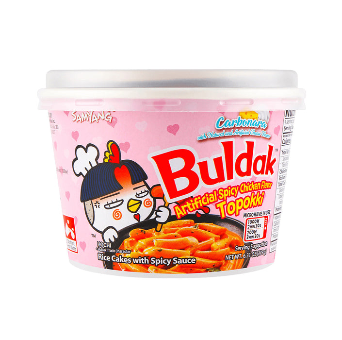 SAMYANG Buldak Artificial Chicken Flavor Topokki (Carbonara) 179g