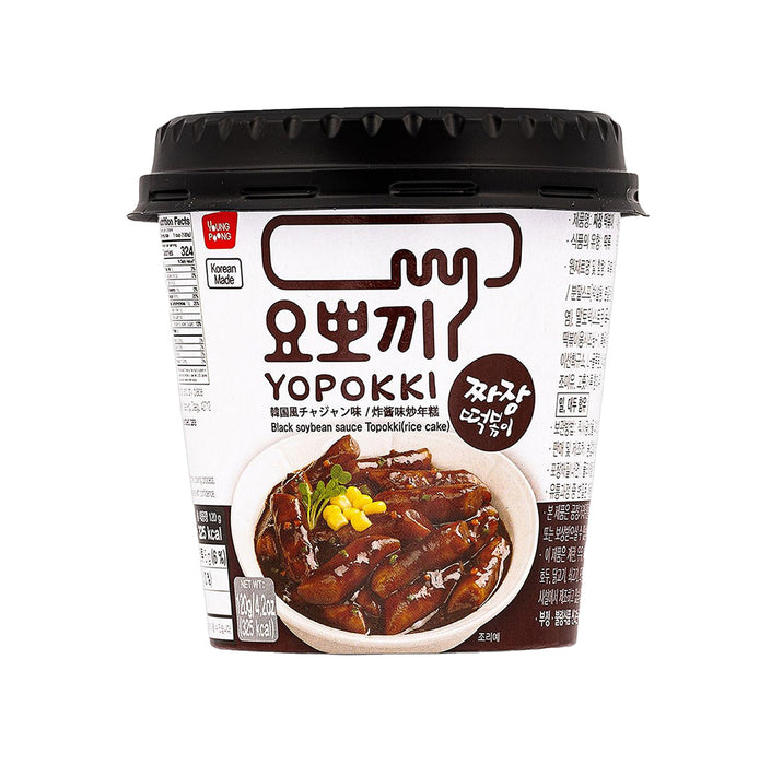 Young Poong Yopokki Black Soybean Sauce Topokki (Rice Cake) 120g