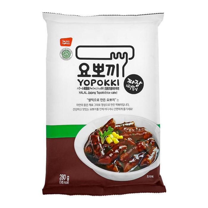 Young Poong Yapokki Halal Jjiajang Topokki (Rice Cake) 280g