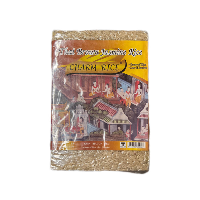 Charm Rice Brand Thai Brown Jasmine Rice 1kg