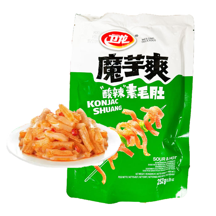 Wei Long-Konjac Snack Hot Sour Flavour 252g