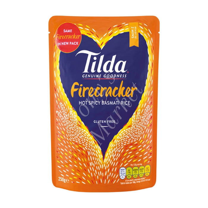 Tilda - Firecracker Hot & Spicy Basmati Rice (Gluten Free) 250g