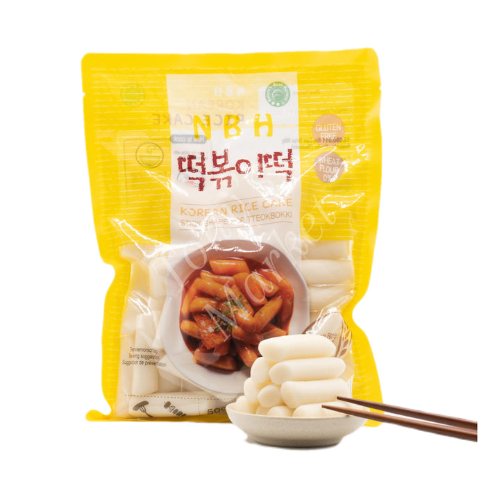 NBH Korean Rice Cake (Stick Shape For Tteokbokki) 韩国年糕条 500g