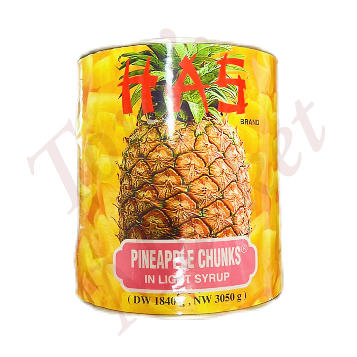 HAS BRAND - Pineapple Chunks In Light Syrup 3050g