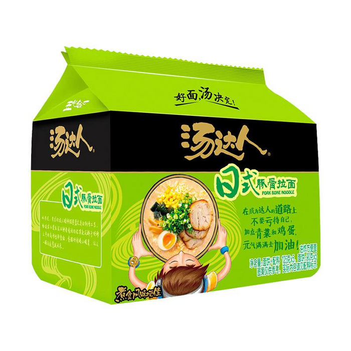 TangDaRen Pork Bone Noodles 125g x 5 Packs (汤达人-日式豚骨拉面）