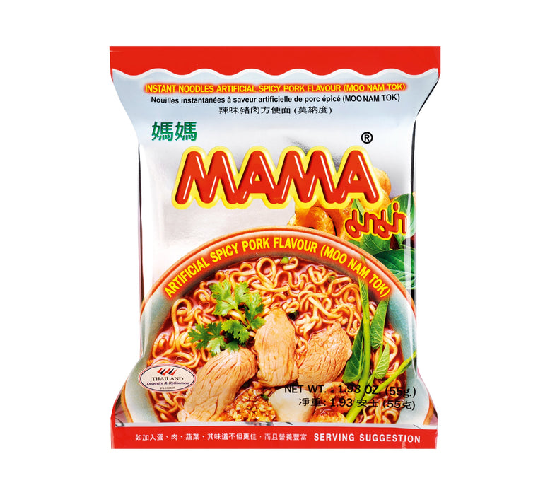 Mama Oriental Style Instant Noodle Spicy Pork Flavour (Moo Nam Tok) 55g